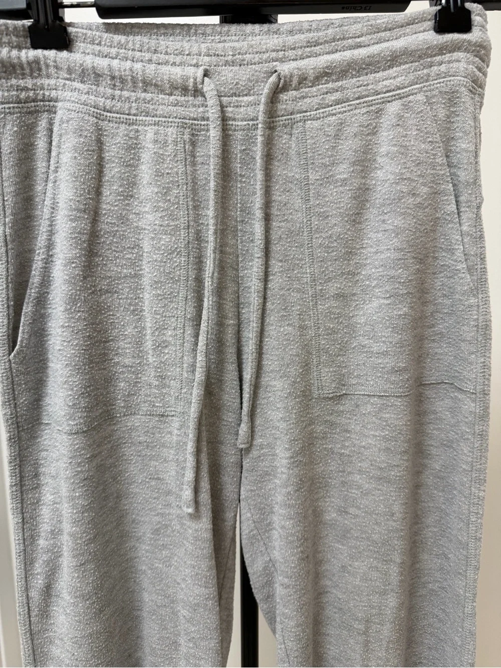 Alo Yoga Light Gray Knit Drawstring Jogger Pants XXS
